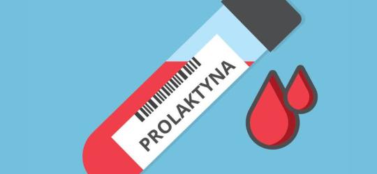 Rysunkowa próbka krwi przeznaczona do badania stężenia prolaktyny.