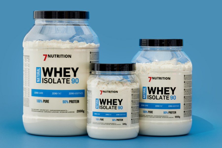 Opakowania białka 7NutritionNatural Whey Isolate 90.