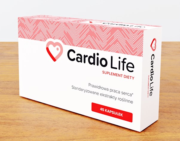 Opakowanie suplementu diety Cardio Life.