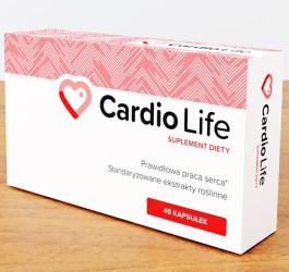 Opakowanie suplementu diety Cardio Life.