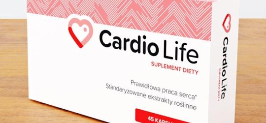 Opakowanie suplementu diety Cardio Life.