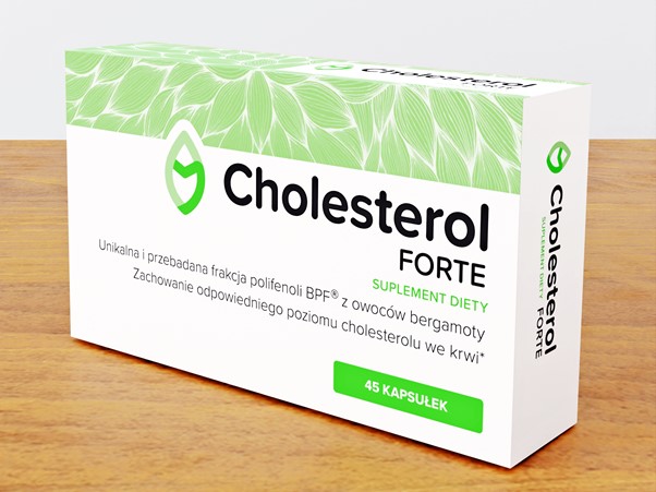 Opakowanie suplementu diety Cholesterol Forte.