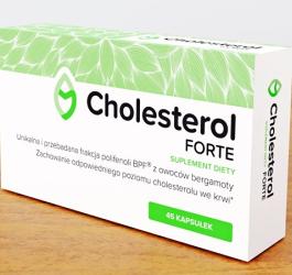 Opakowanie suplementu diety Cholesterol Forte.