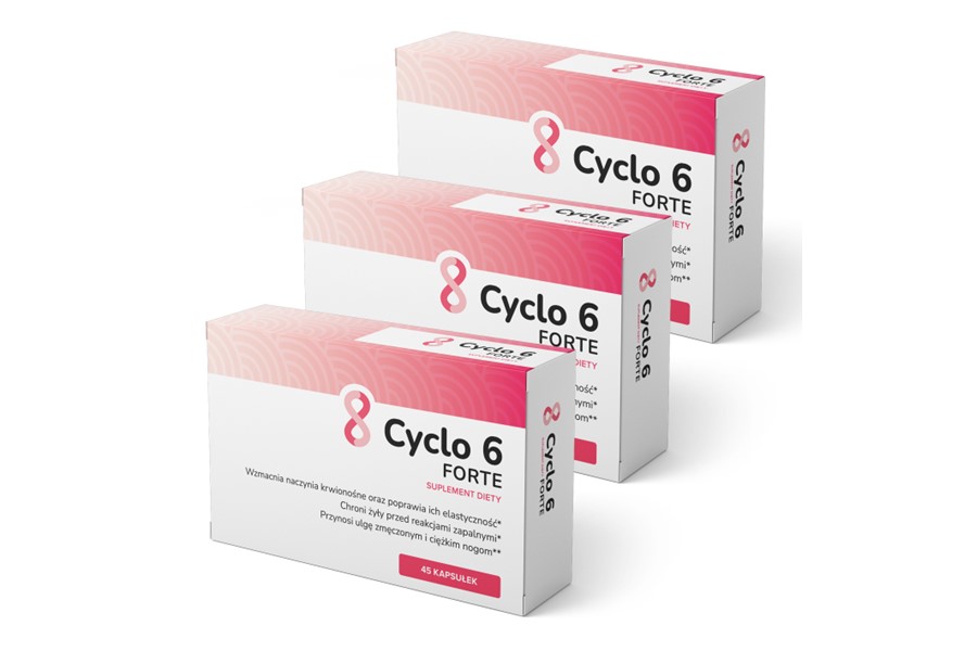 Opakowanie suplementu diety Cyclo 6 Forte.