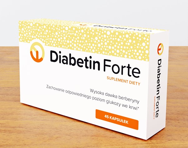 Opakowanie suplementu diety Diabetin Forte.