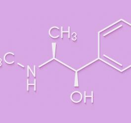 Wzór chemiczny efedryny.