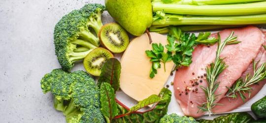 Produkty spożywcze typowe dla diety fleksitariańskiej.