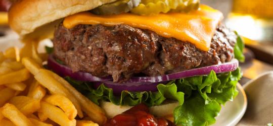 hamburger cholesterol