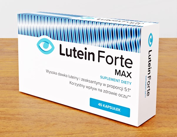 Opakowanie suplementu diety Lutein Forte Max.
