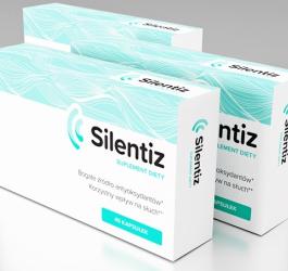 Opakowanie suplementu diety Silentiz.