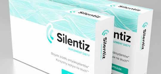 Opakowanie suplementu diety Silentiz.