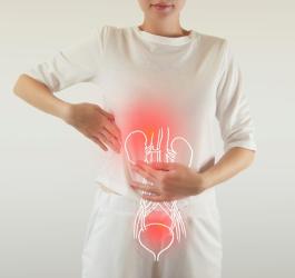 Kobieta symbolicznie przedstawia urosepsę.